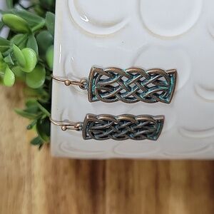 WELSH KNOT WEAVE DROP EARRINGS